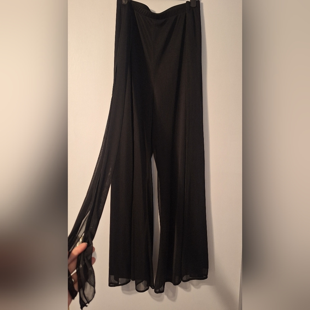 Bellisima Black Wide-Leg Pants XL